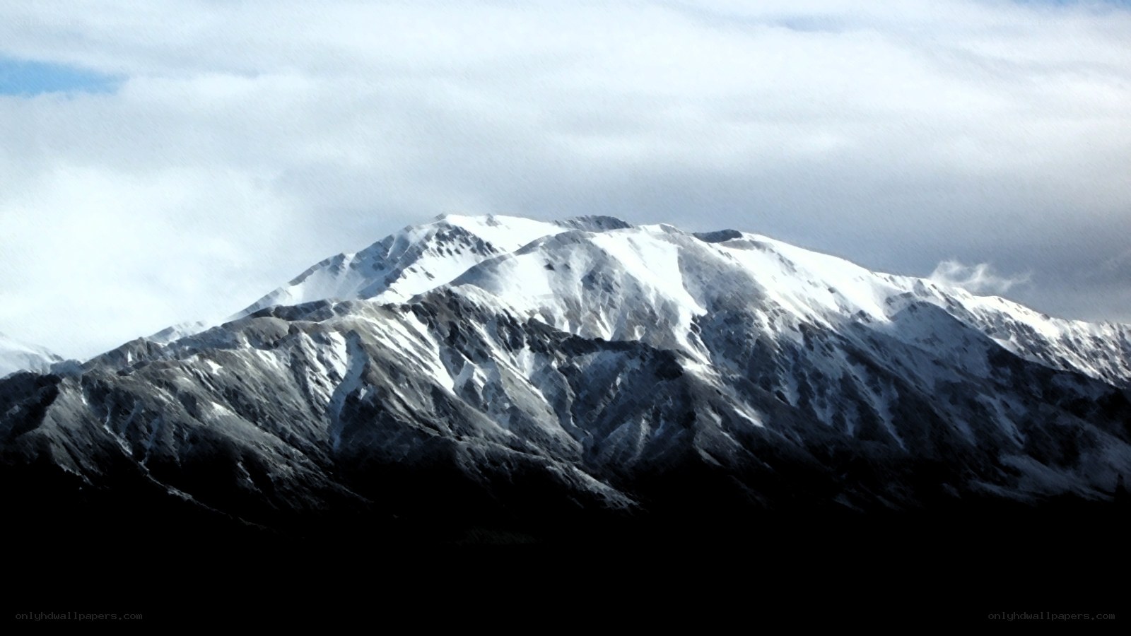 snow-capped mountain peak
