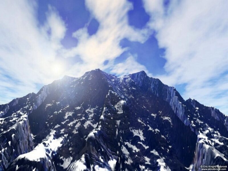snow-capped mountain peak