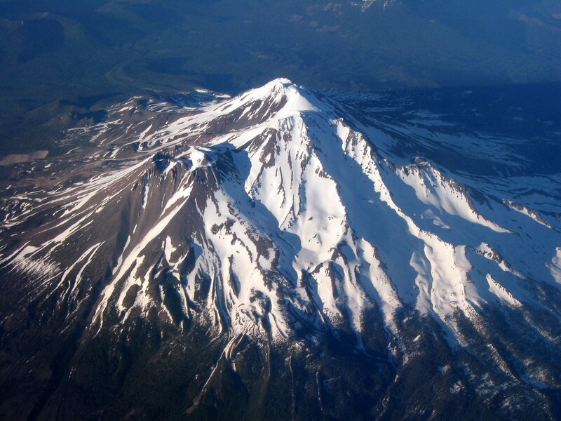 Snow-capped mountain peak
