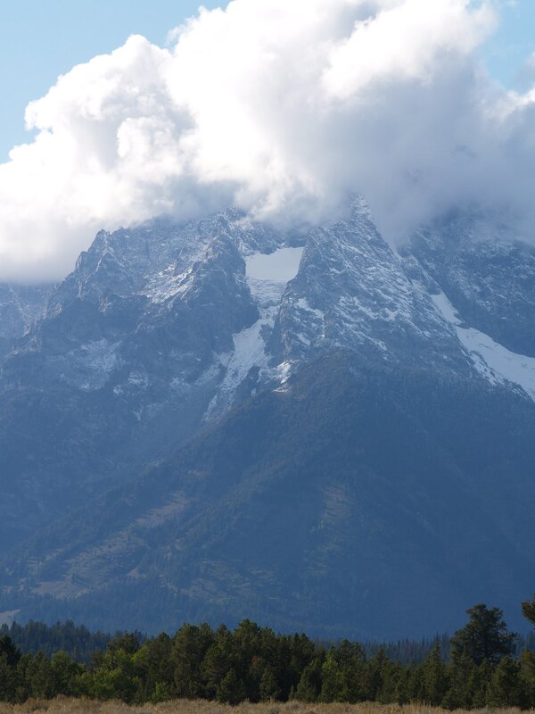 Snow-capped mountain peak