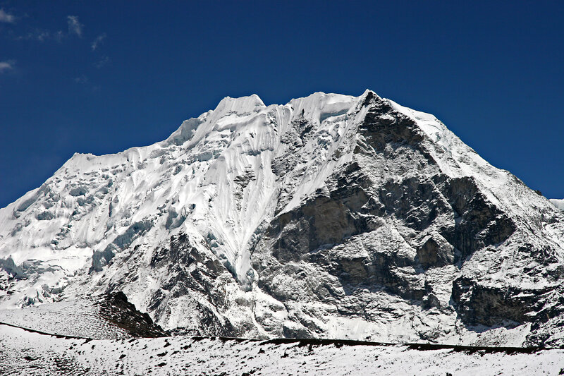 Snow-capped mountain peak