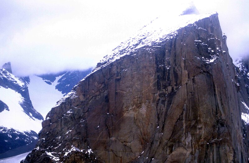 Snow-capped mountain peak