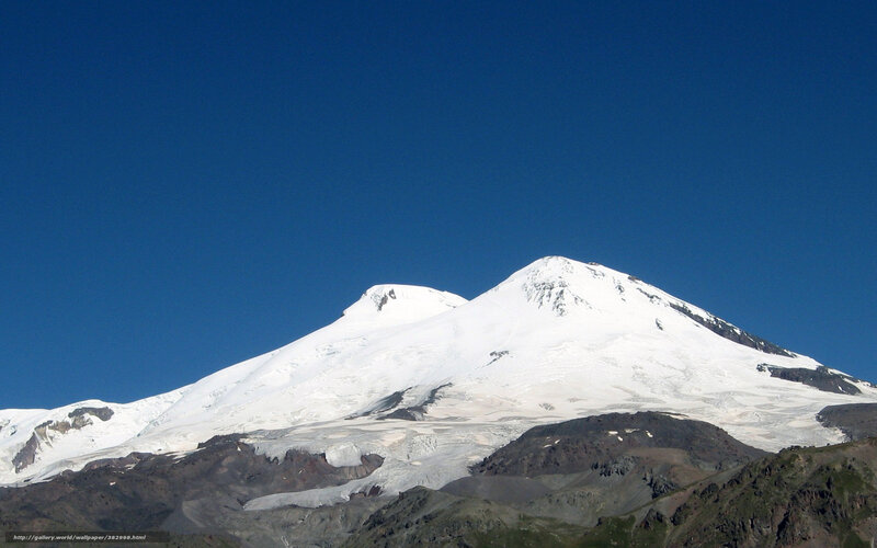 Snow-capped Mountain Peak — Blue, Serene, Afternoon, Photograph, Snow
