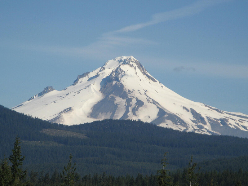 Snow-capped Mountain Peak — Blue, Serene, Afternoon
