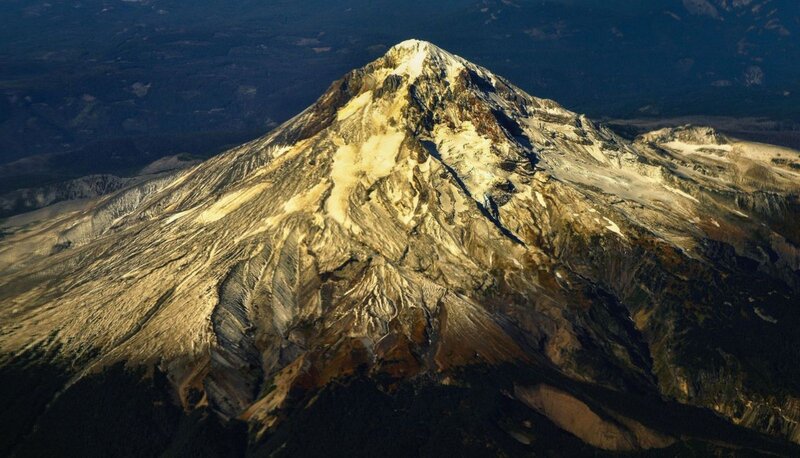 Snow-capped Mountain Peak — Brown, Dramatic, Afternoon