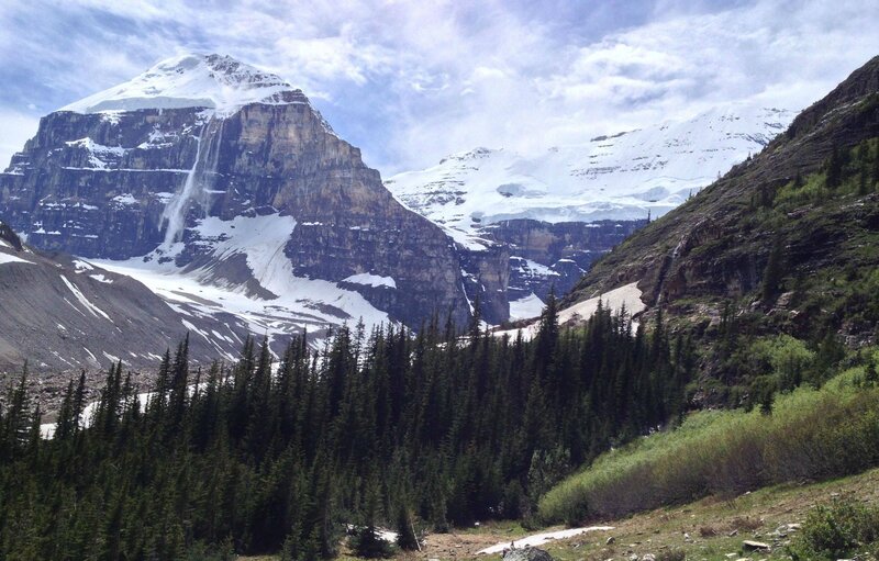 Snow-capped Mountain Peak — Green, Dramatic, Summer, Photograph