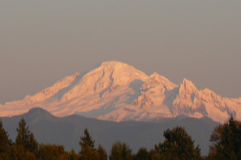 Snow-capped Mountain Peak — White, Serene