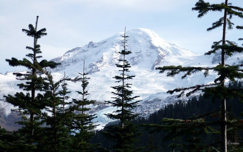 Snow-capped Mountain Peak — White, Serene, Winter