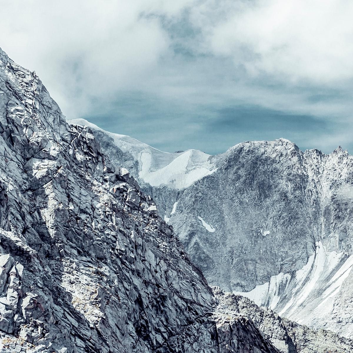 snow-capped mountain peaks