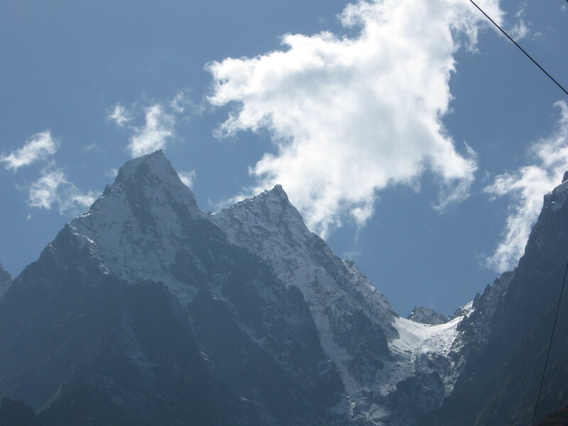 snow-capped mountain peaks