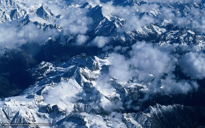 snow-capped mountain peaks