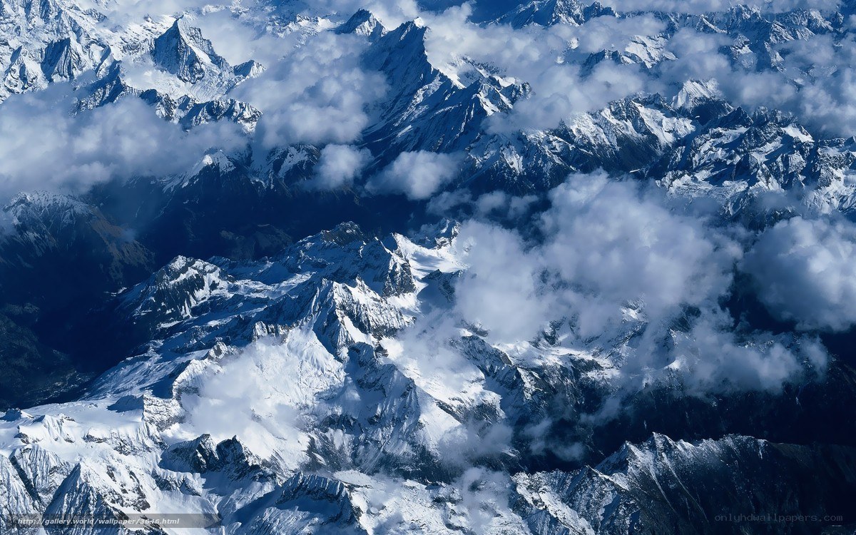 snow-capped mountain peaks