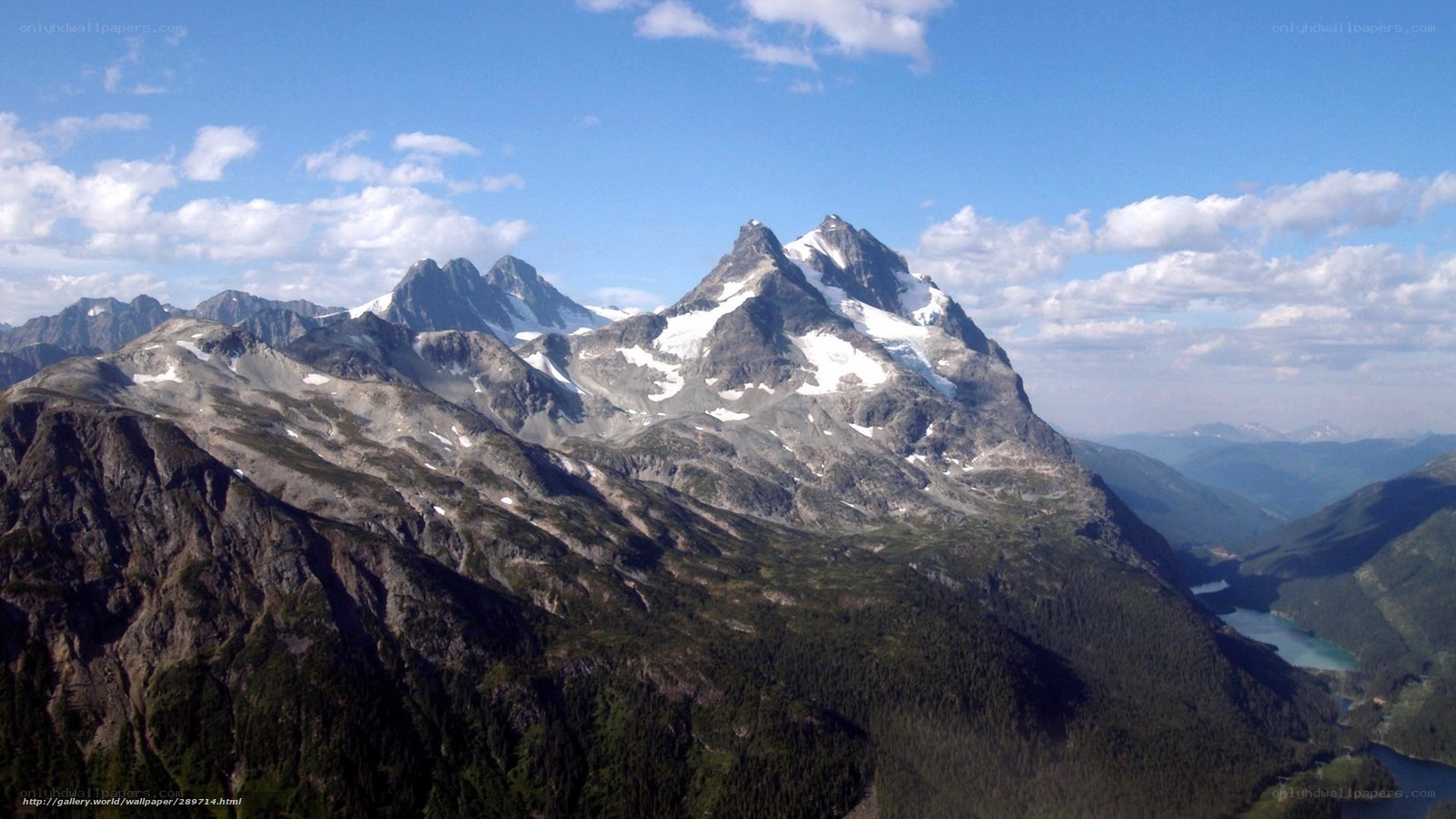 snow-capped mountain peaks
