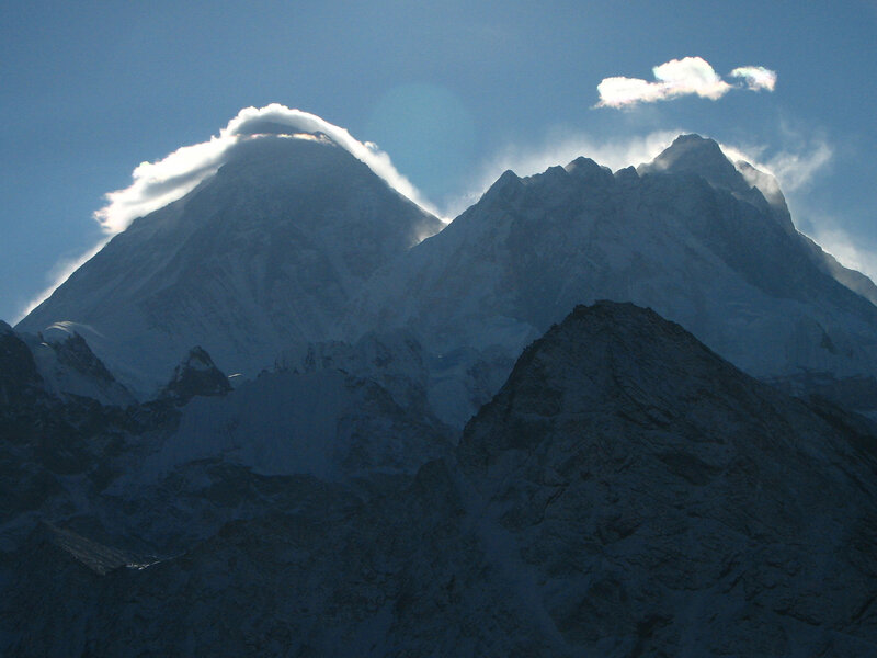 snow-capped mountain peaks
