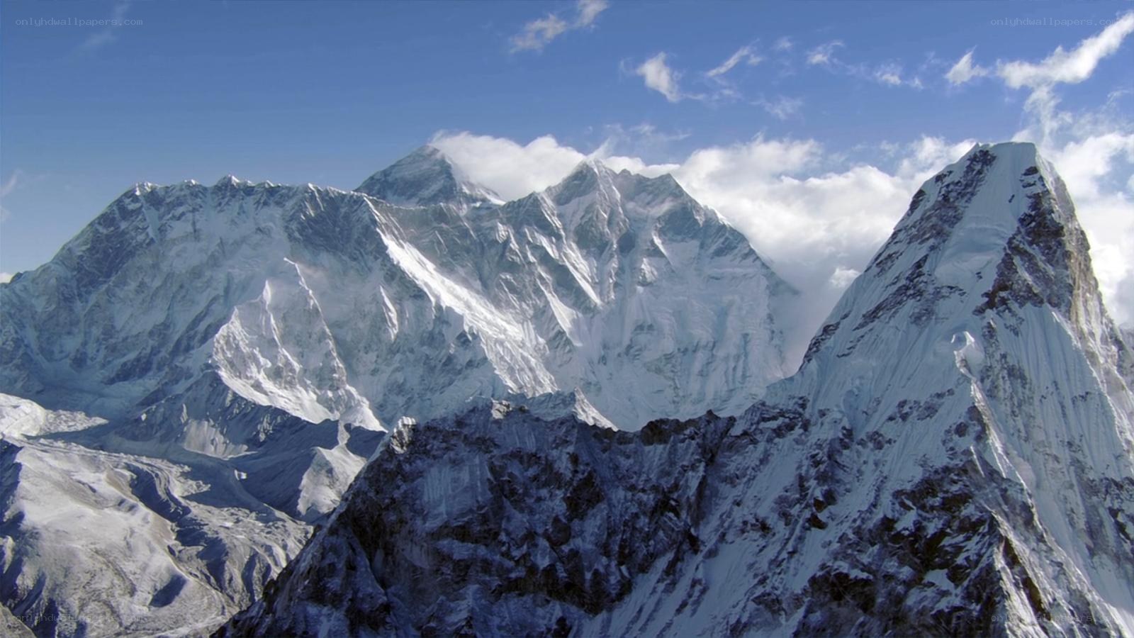 snow-capped mountain peaks