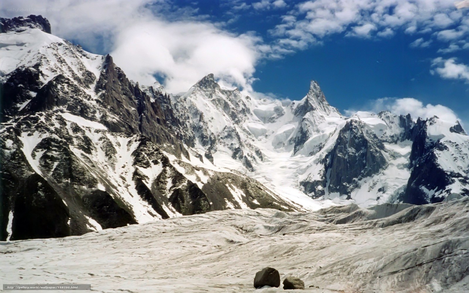 snow-capped mountain peaks