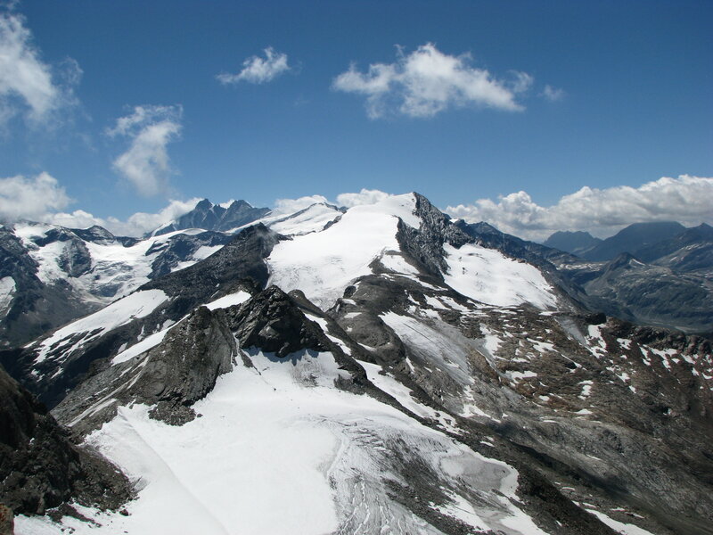 snow-capped mountain peaks