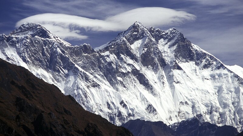 snow-capped mountain peaks