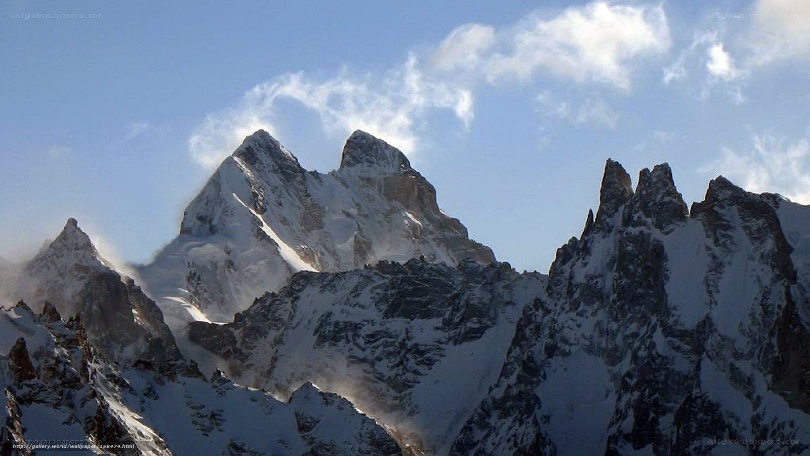 snow-capped mountain peaks