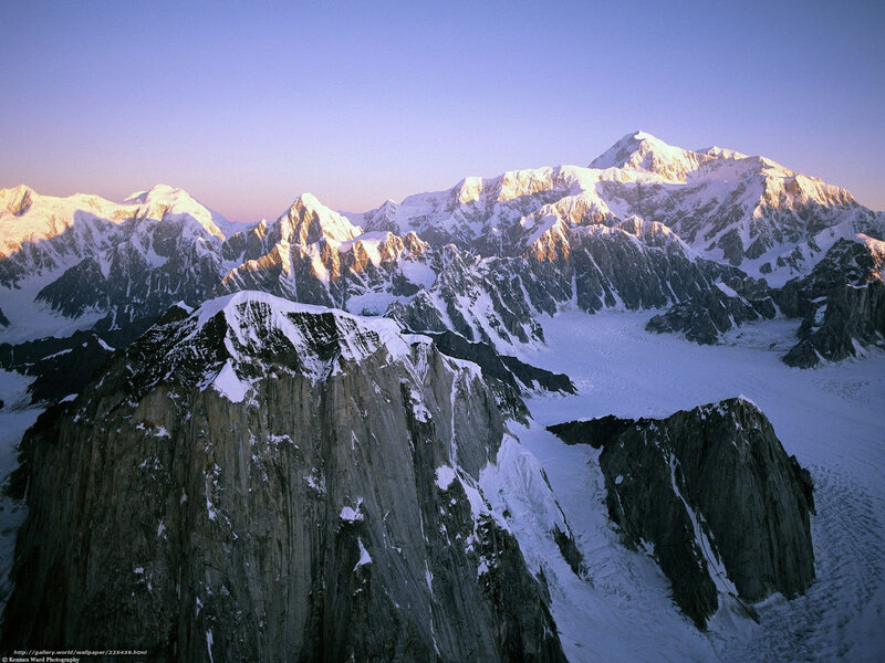 snow-capped mountain peaks at dawn