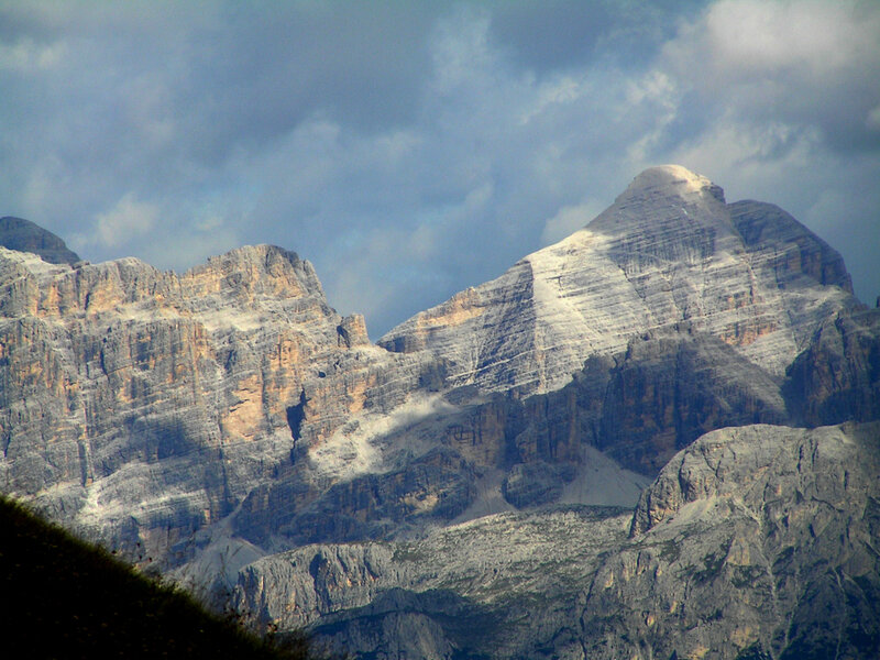 Snow-capped Mountain Peaks — Gray, Dramatic, Photograph, Mountains
