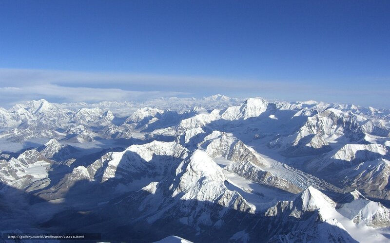 snow-capped mountain range