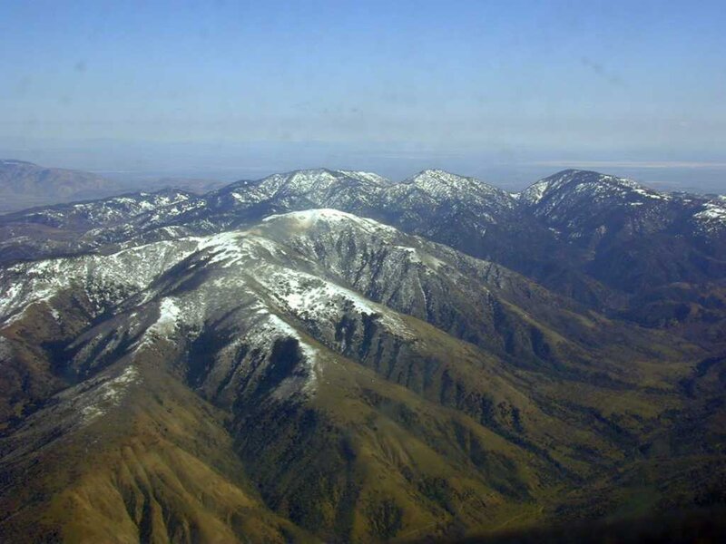 snow-capped mountain range