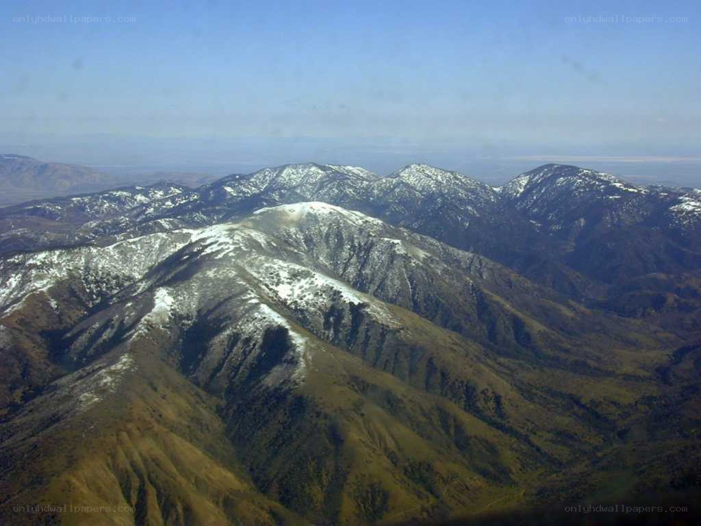 snow-capped mountain range
