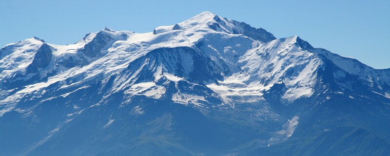 snow-capped mountain range