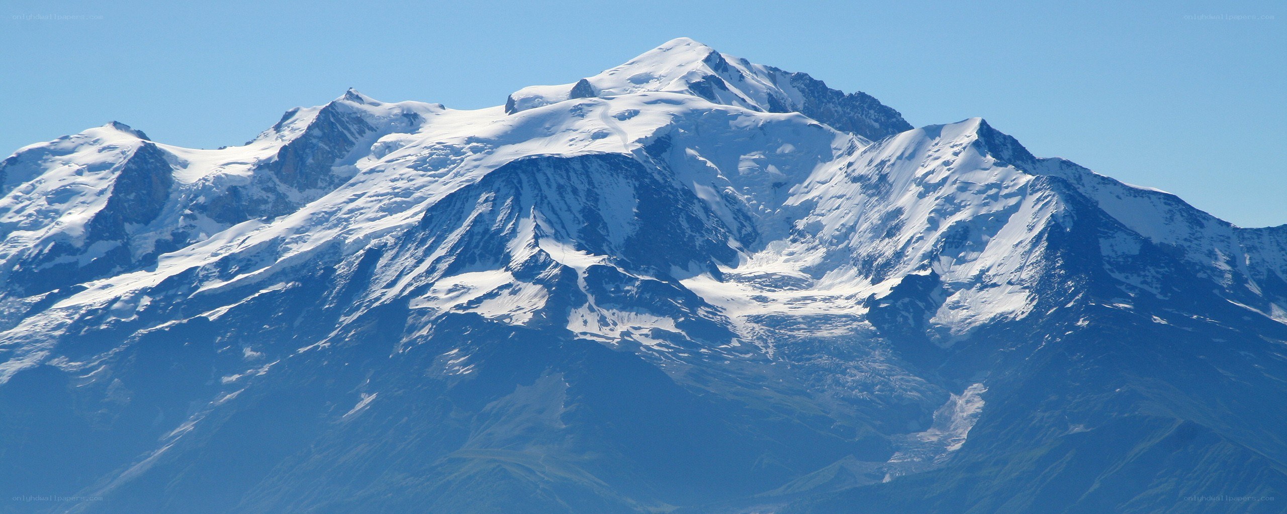 snow-capped mountain range