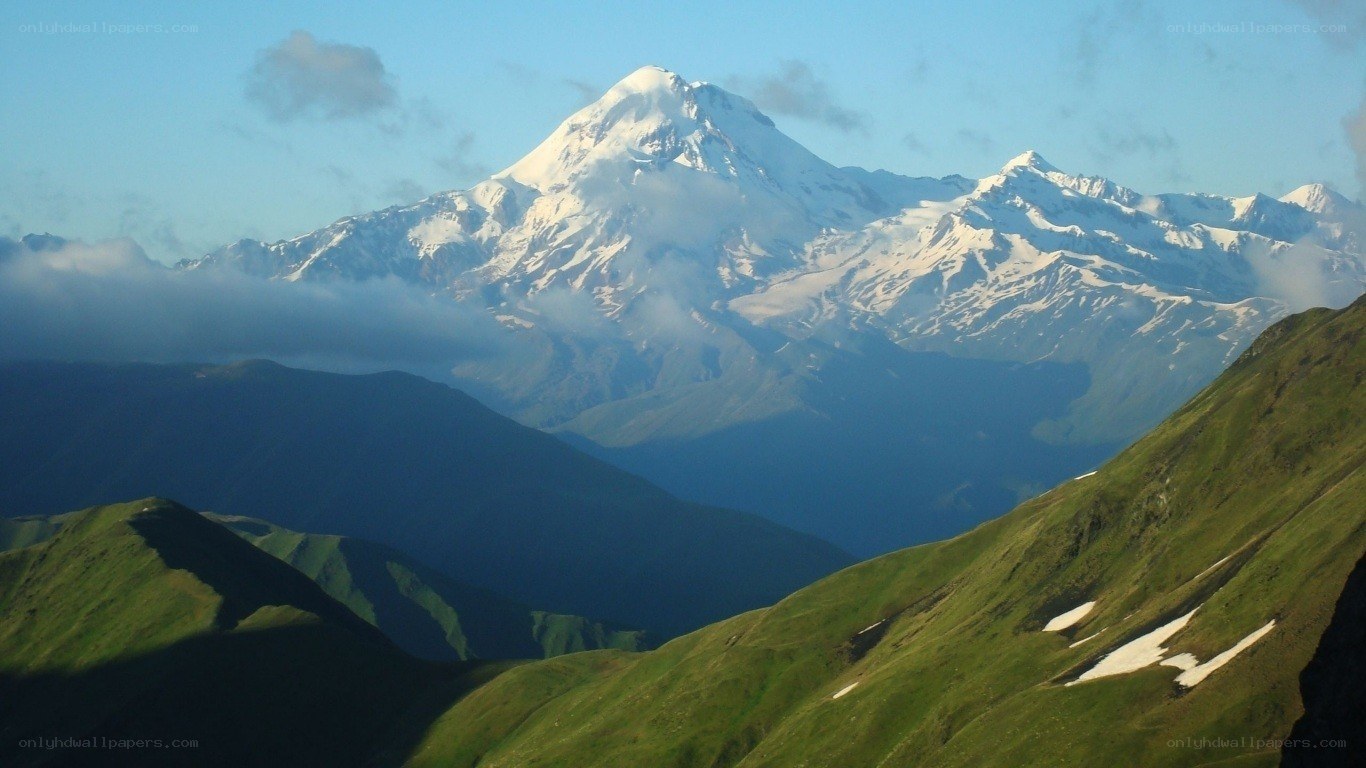 snow-capped mountain range