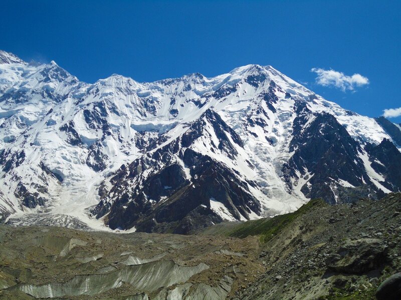 snow-capped mountain range