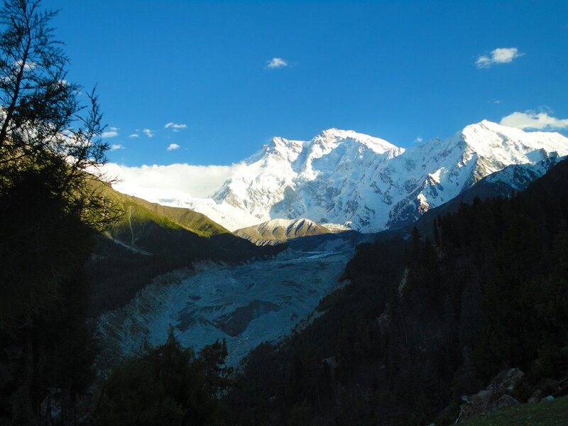 snow-capped mountain range
