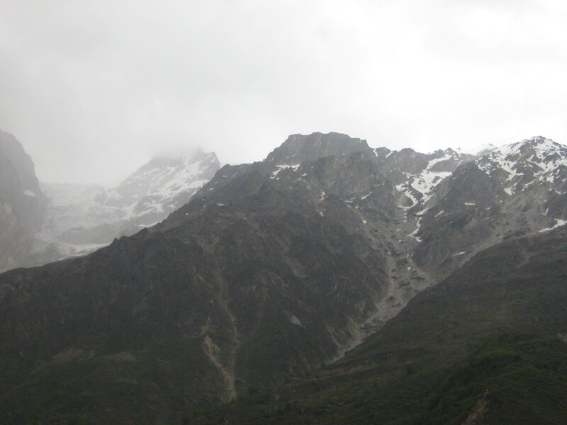 snow-capped mountain range