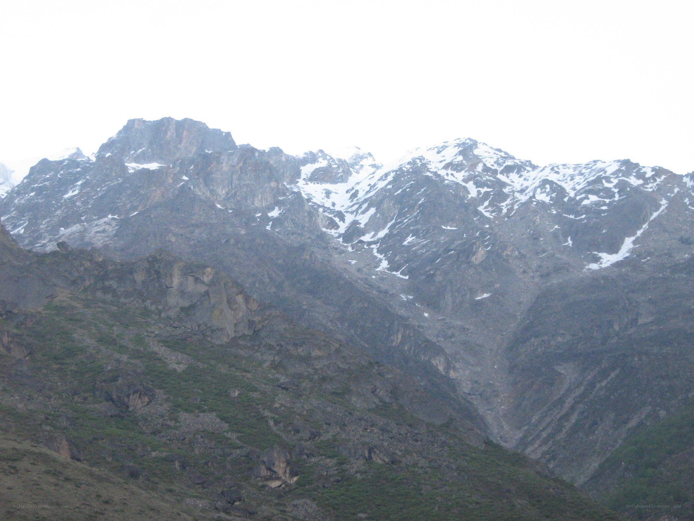 snow-capped mountain range