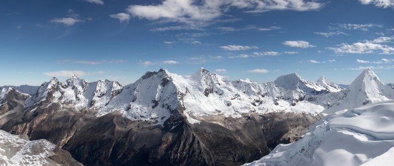 snow-capped mountain range