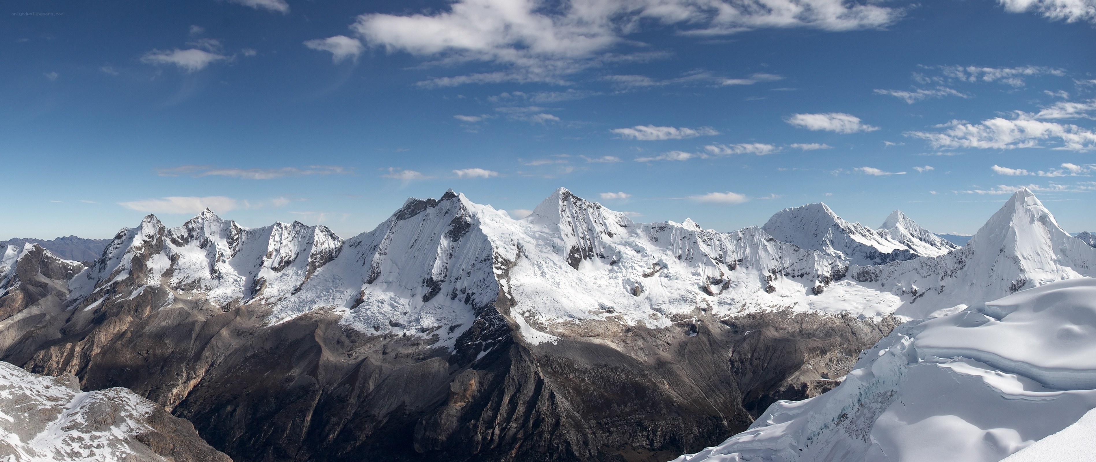snow-capped mountain range