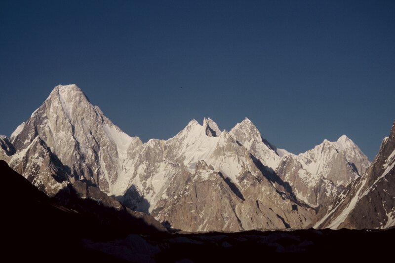 Snow-capped Mountain Range — Blue, Dramatic, Morning, Photograph, Mountains