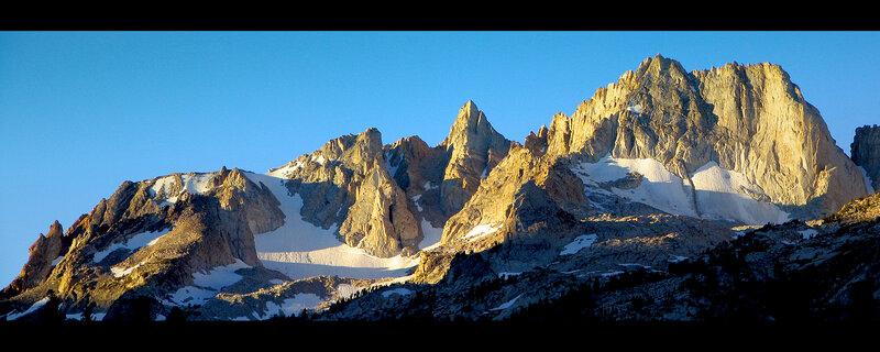 Snow-capped Mountain Range — Blue, Dramatic, Sunrise, Photograph, Mountains