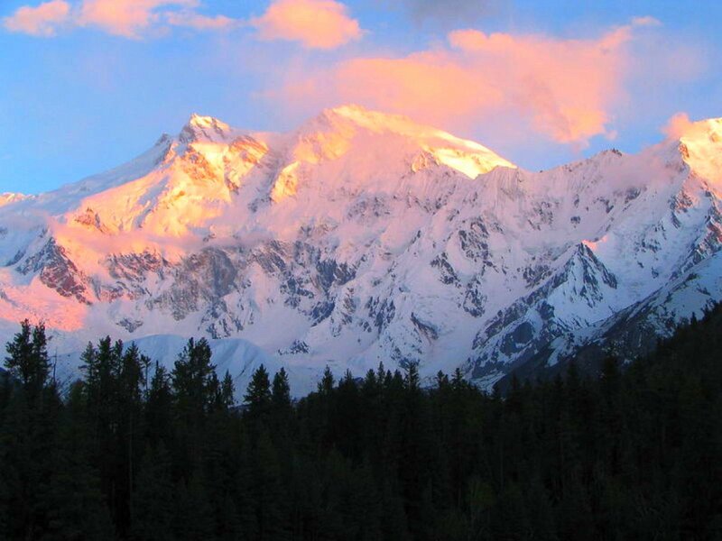 Snow-capped Mountain Range — Blue, Dramatic, Sunrise