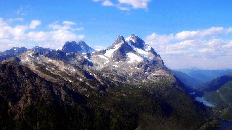 Snow-capped Mountain Range — Blue, Serene, Afternoon, Photograph, Mountains, Glaciers