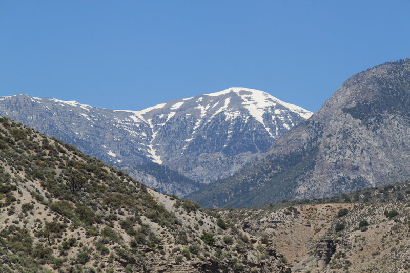 Snow-capped Mountain Range — Blue, Serene, Afternoon, Photograph, Mountains, Snow, Sky