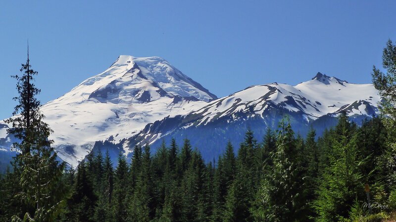 Snow-capped Mountain Range — Blue, Serene, Afternoon, Photograph