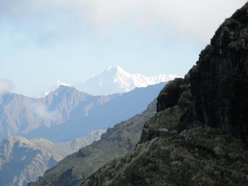 Snow-capped Mountain Range — Blue, Serene, Morning, Photograph