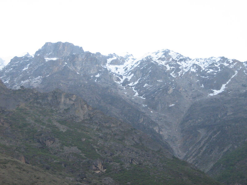 Snow-capped Mountain Range — Gray, Dramatic, Photograph, Mountains, Snow