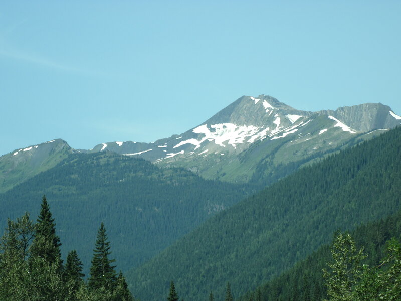 Snow-capped Mountain Range — Green, Serene, Afternoon, Photograph, Forests