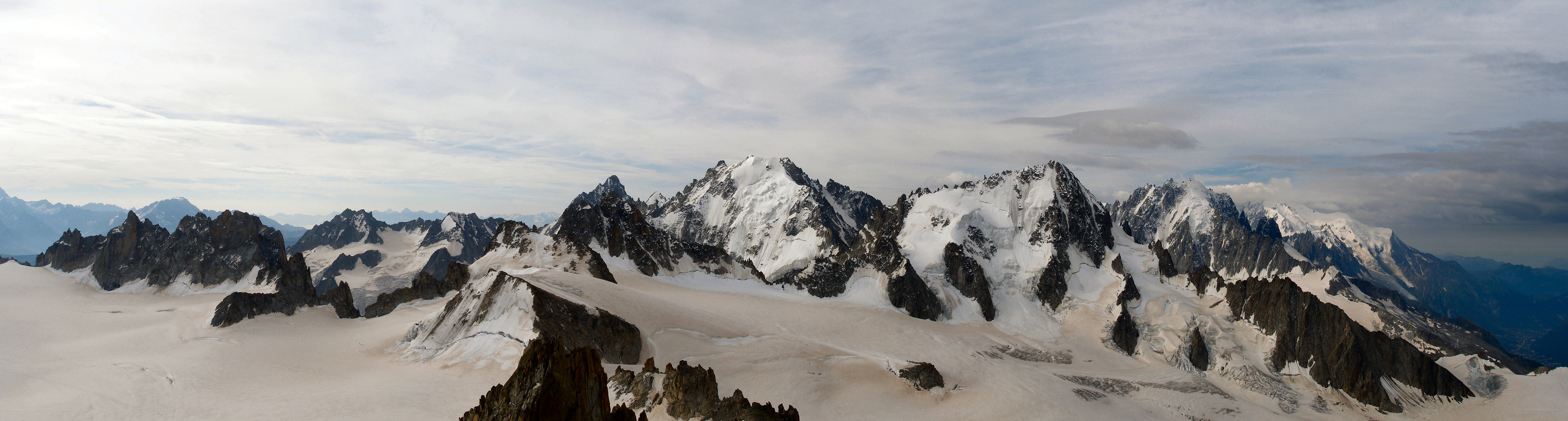 snow-capped mountain range panorama