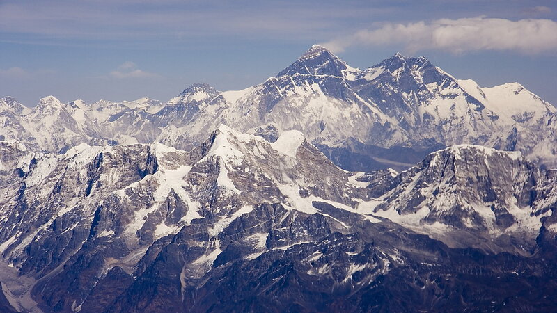 Snow-capped Mountain Range — White, Dramatic, Afternoon, Photograph, Mountains