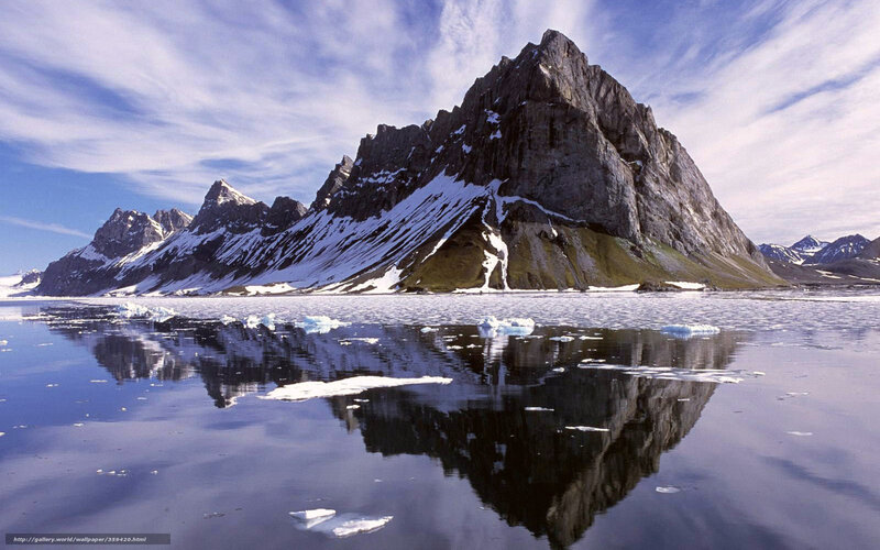 Snow-Capped Mountain Reflection