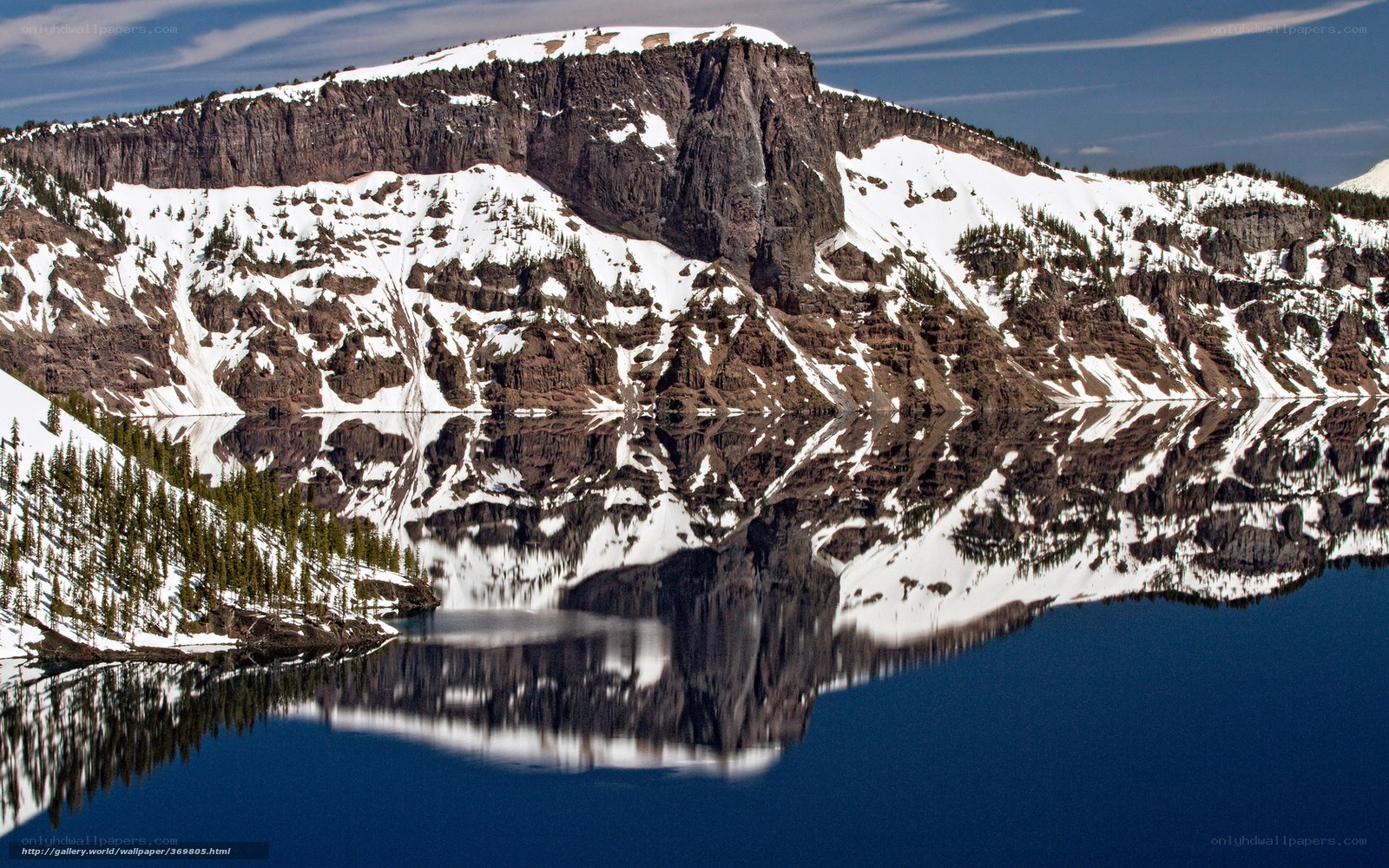 Snow-Capped Mountain Reflection